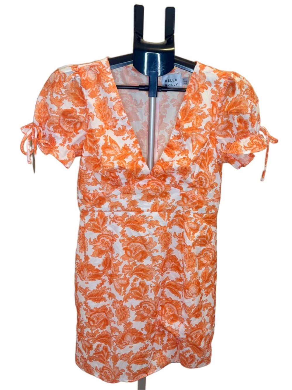 Hello Molly Orange Floral Mini Dress - Picture 6 of 10